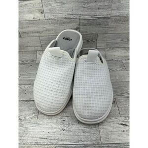 LUSSO Cloud White Mesh Slip‎ On Mule Sneakers Sz M 7 W 9 Triple Stack Technology